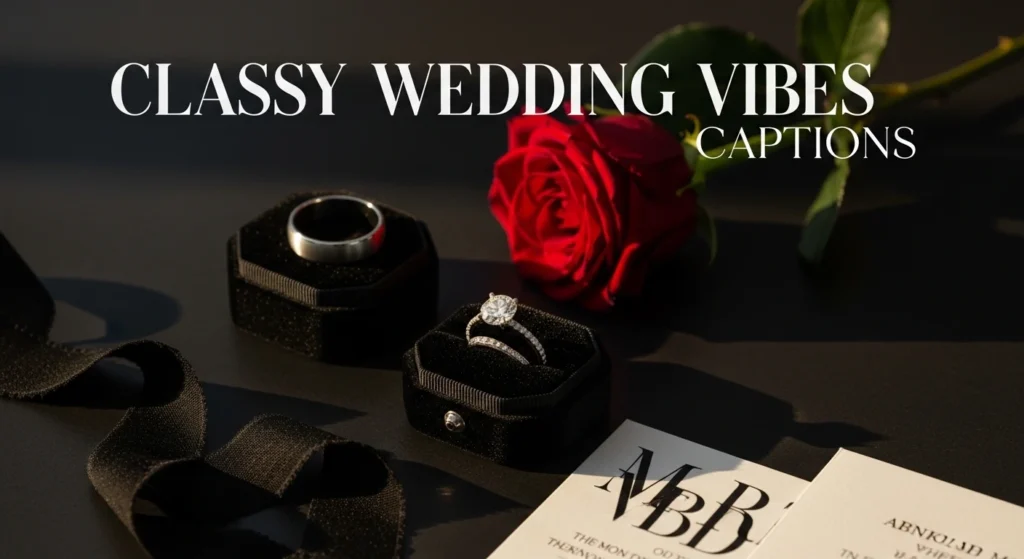 Classy Wedding Vibes Captions