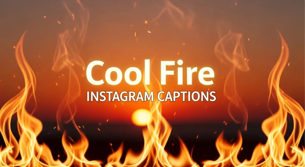 Cool Fire Instagram Captions