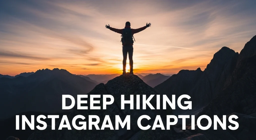 Deep Hiking Instagram Captions
