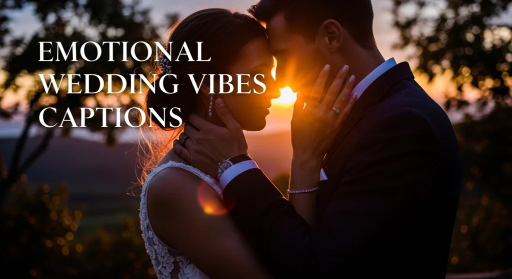 Emotional Wedding Vibes Captions