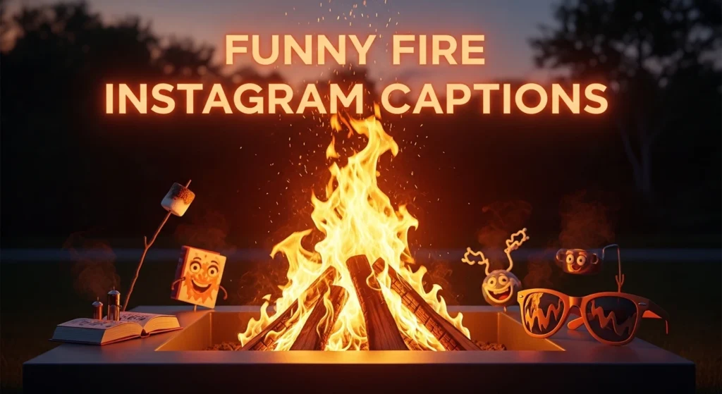 Funny Fire Instagram Captions
