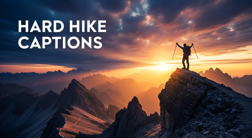 Hard Hike Captions