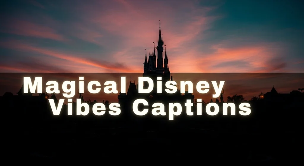 Magical Disney Vibes Captions