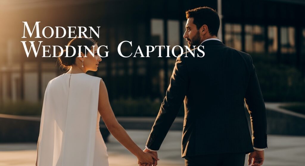Modern Wedding Captions