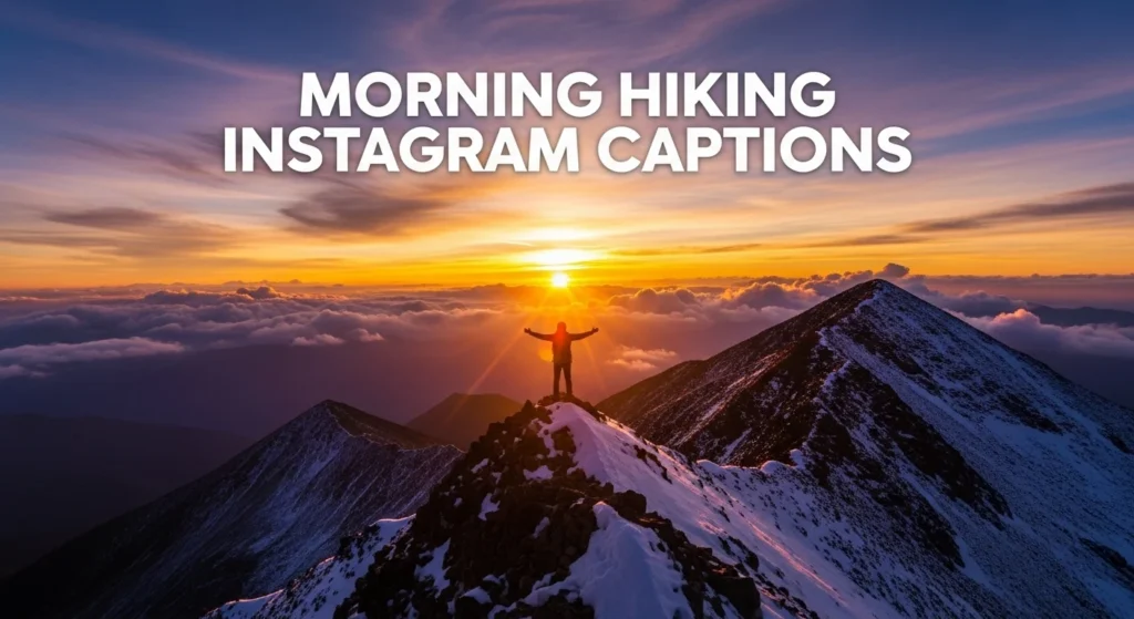 Morning Hiking Instagram Captions