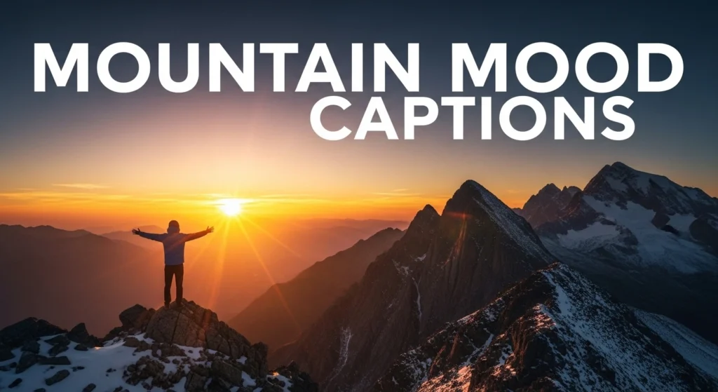 Mountain Mood Captions