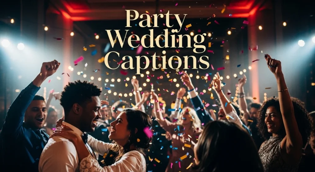 Party Wedding Captions