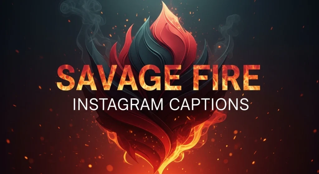 Savage Fire Instagram Captions