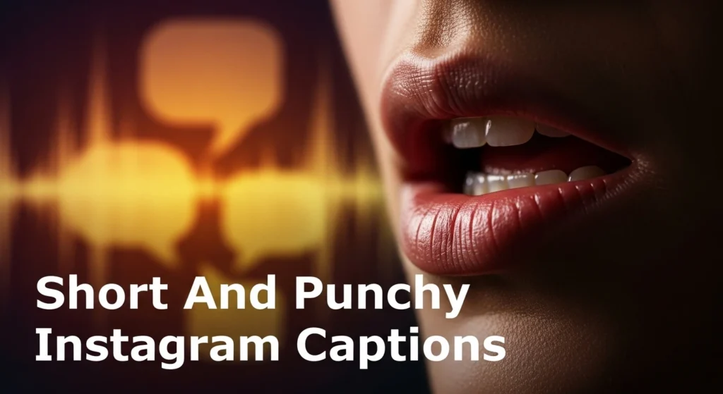 Short And Punchy Instagram Captions
