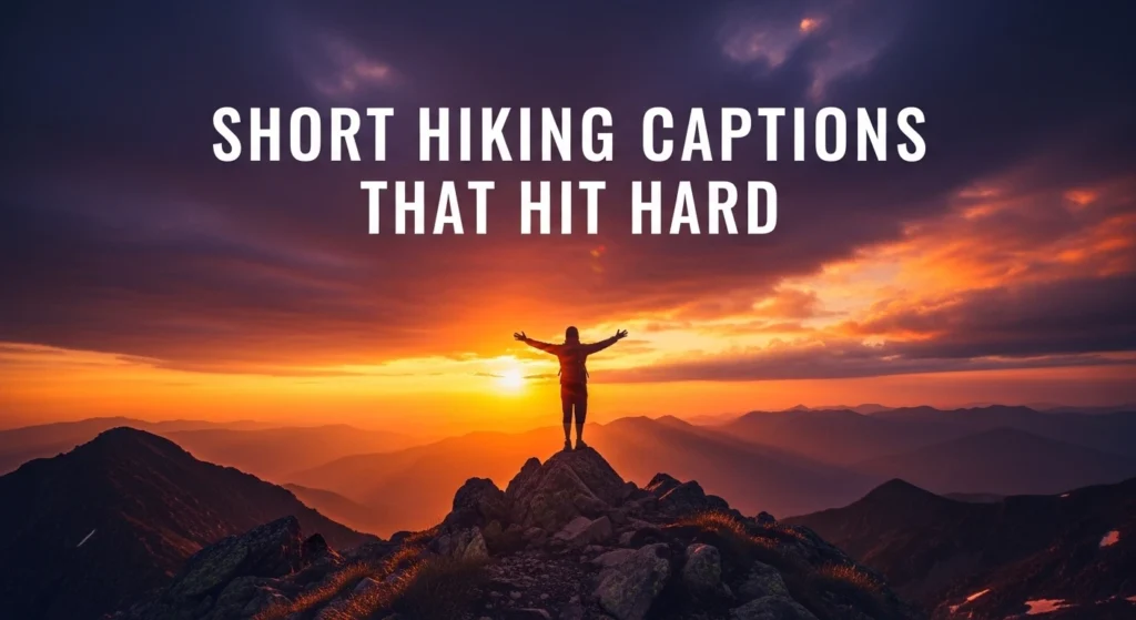 Short Hiking Captions That Hit Hard