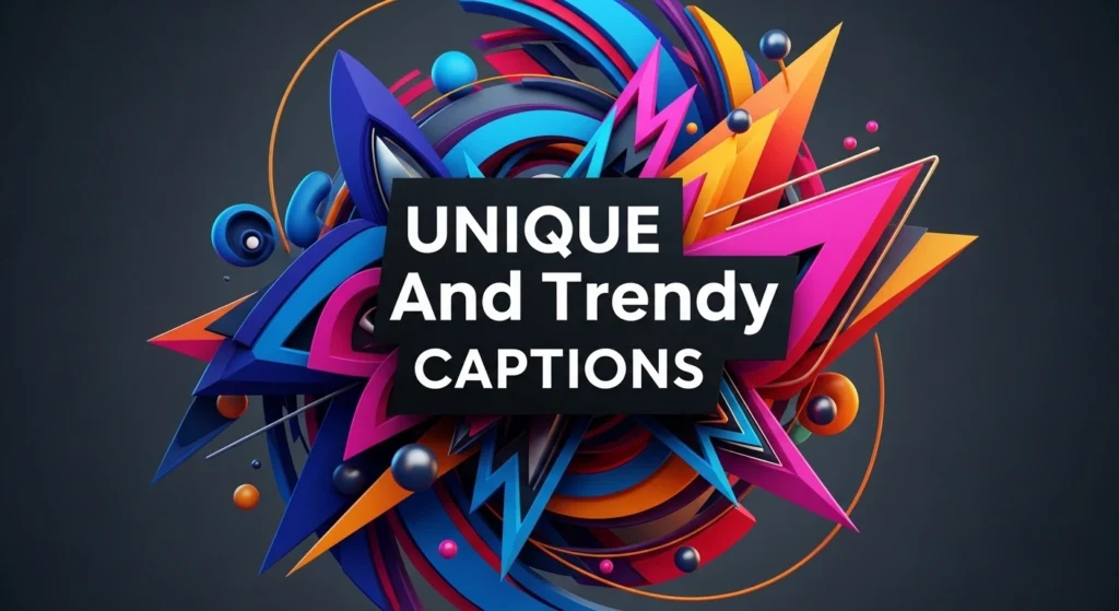 Unique And Trendy Captions