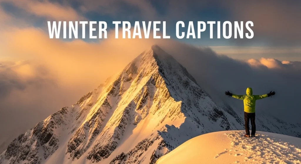 Winter Travel Captions