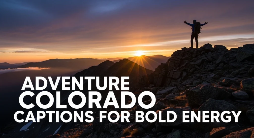 adventure colorado captions for bold energy