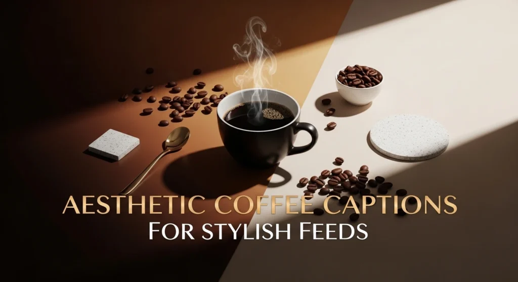 aesthetic coffee captions for stylish feeds