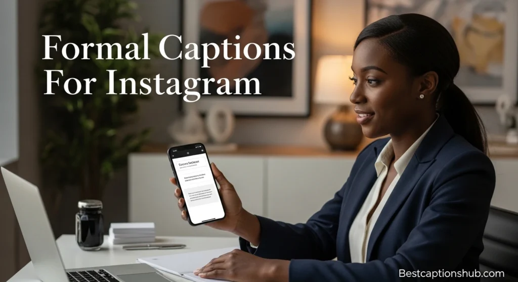 Formal Captions For Instagram
