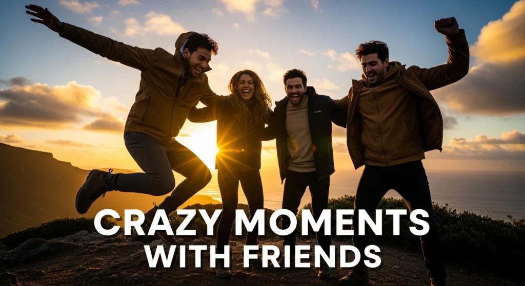 crazy moments with friends