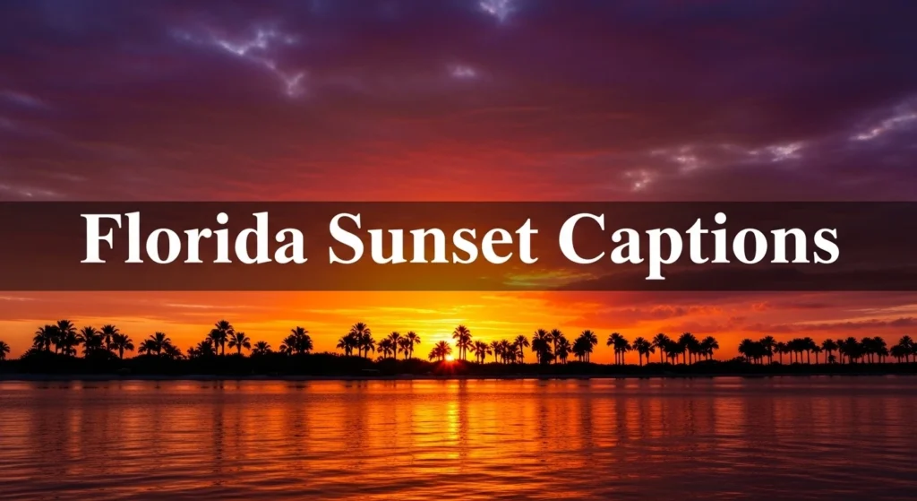 Florida Sunset Captions