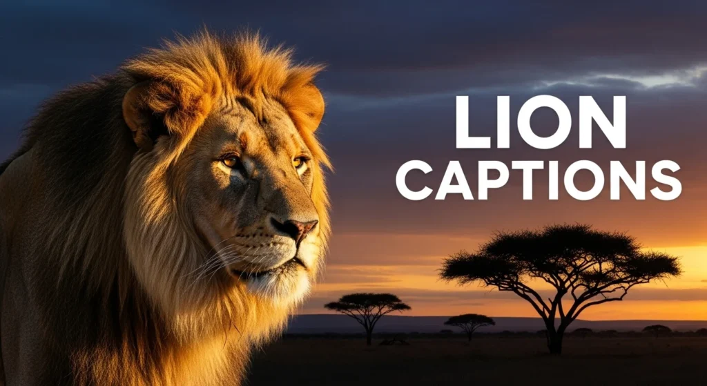 Lion Captions