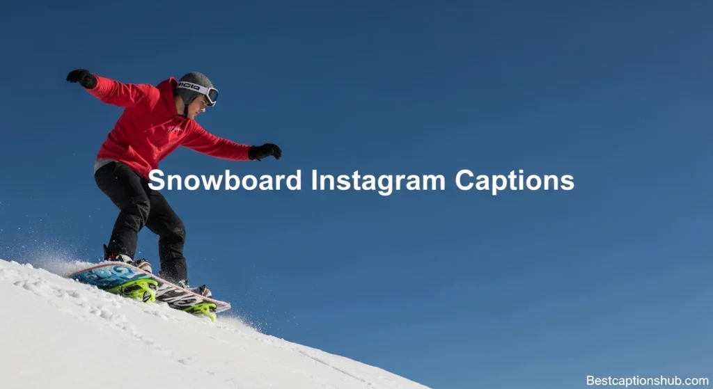 Snowboard Instagram Captions