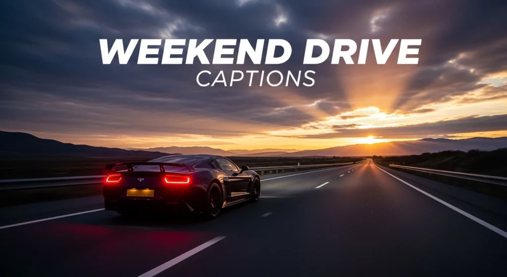 Weekend Drive Captions