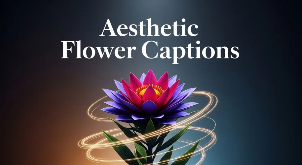 Aesthetic Flower Captions