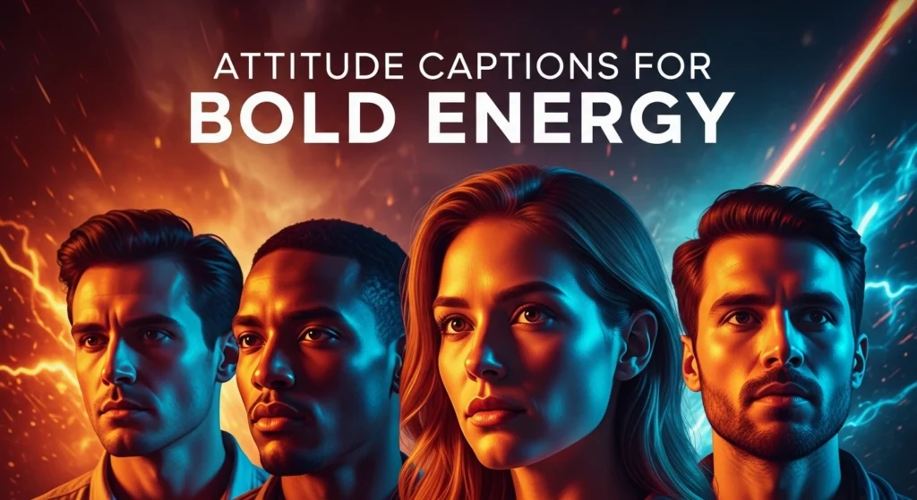 attitude captions for bold energy