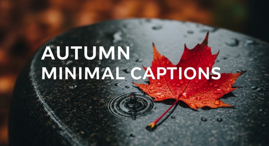 autumn minimal captions