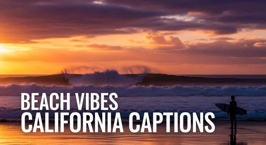 Beach Vibes California Captions