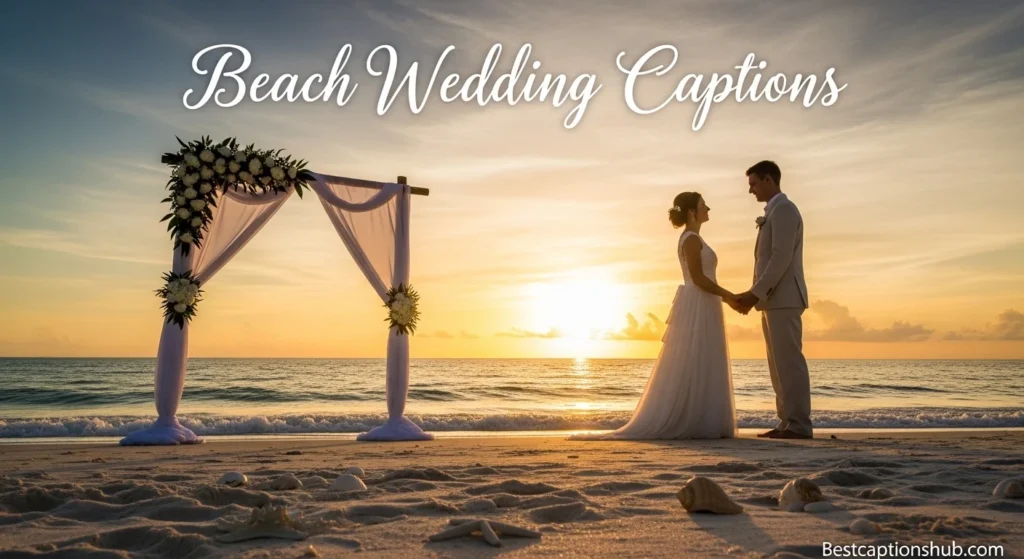 Beach Wedding Captions