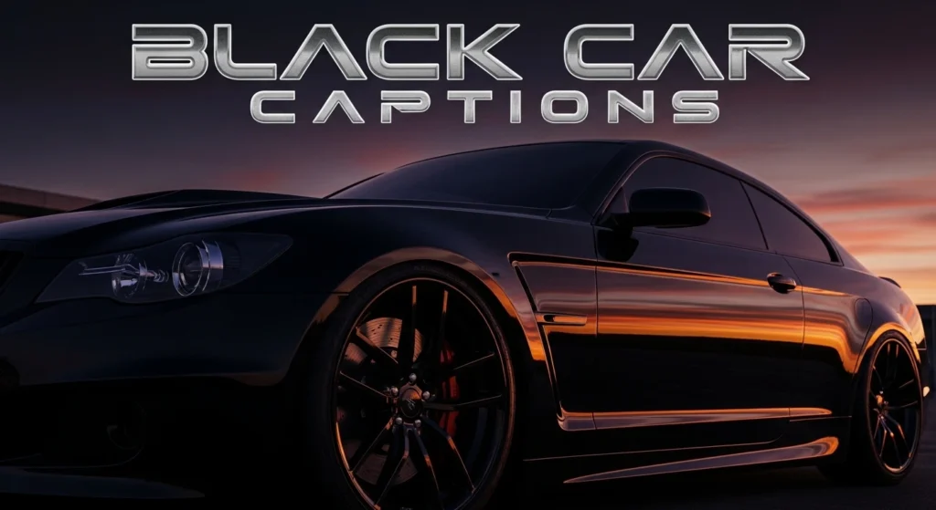 Black Car Captions