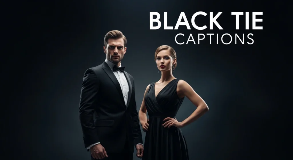 Black Tie Captions