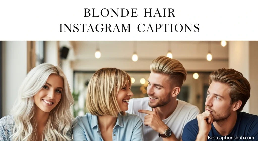 blonde hair instagram captions