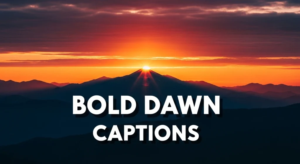 Bold Dawn Captions