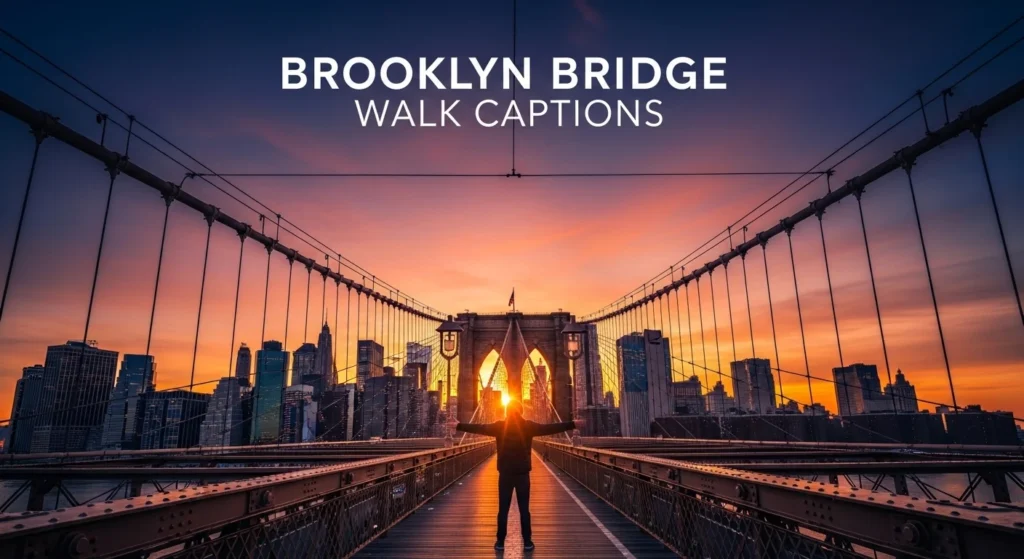 Brooklyn Bridge Walk Captions