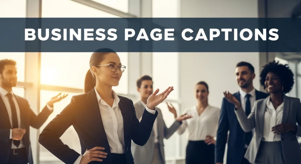 Business Page Captions