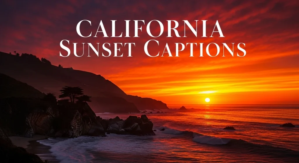 California Sunset Captions