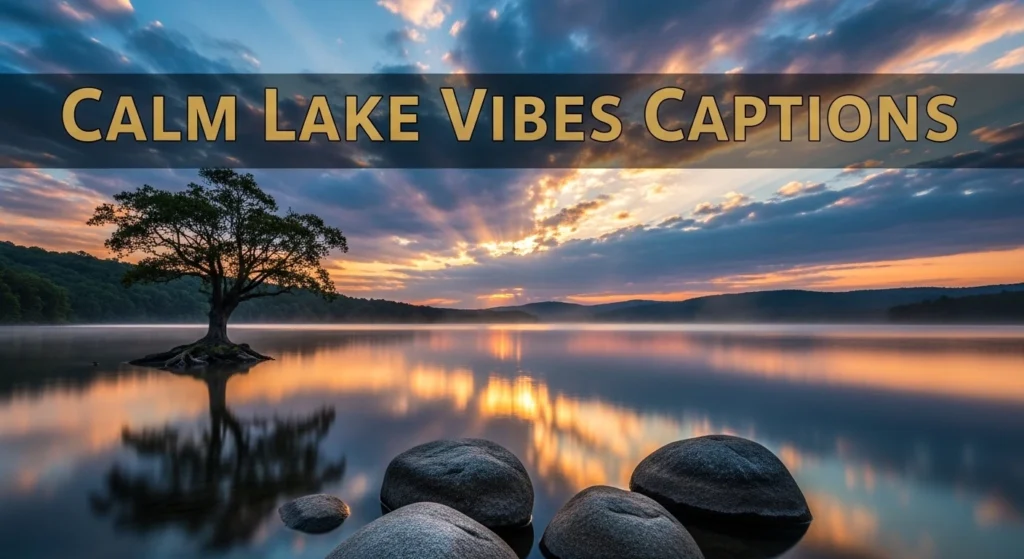 Calm Lake Vibes Captions