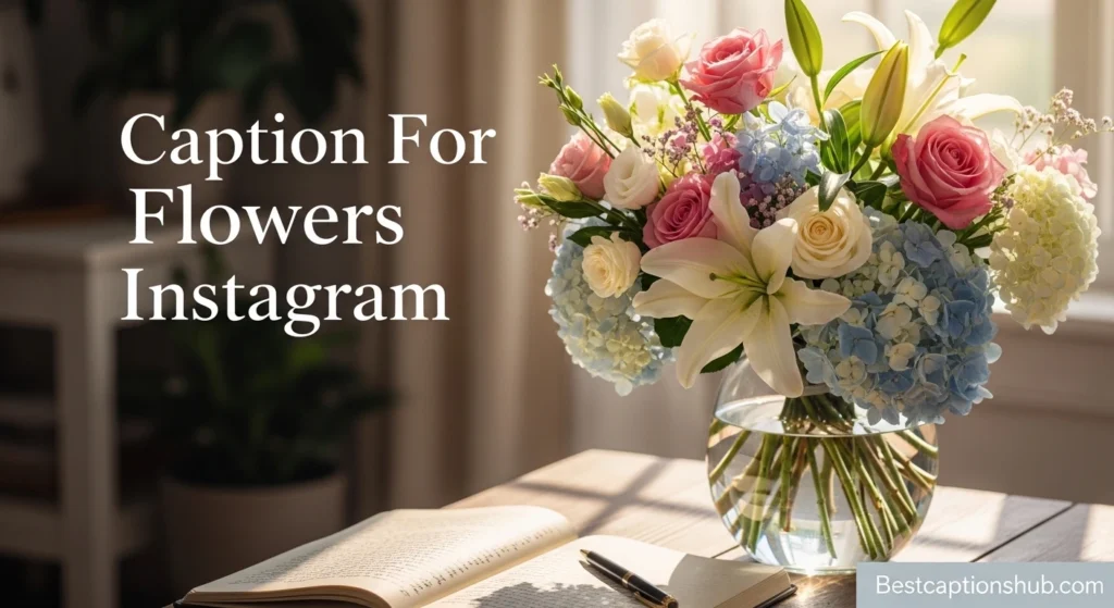 caption for flowers instagram