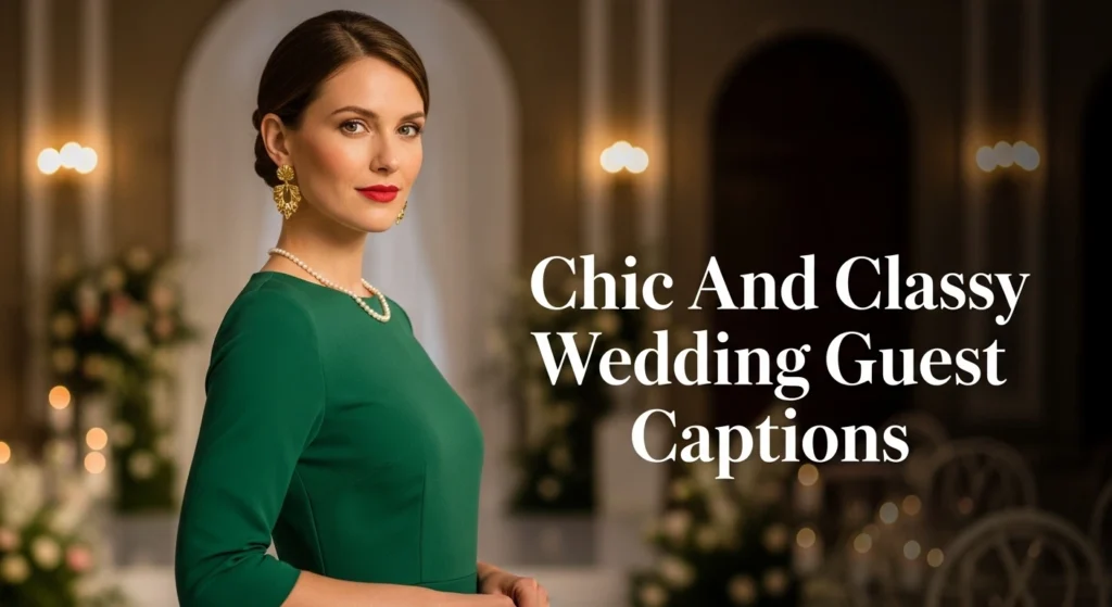 Chic And Classy Wedding Guest Captions