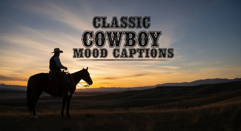 Classic Cowboy Mood Captions
