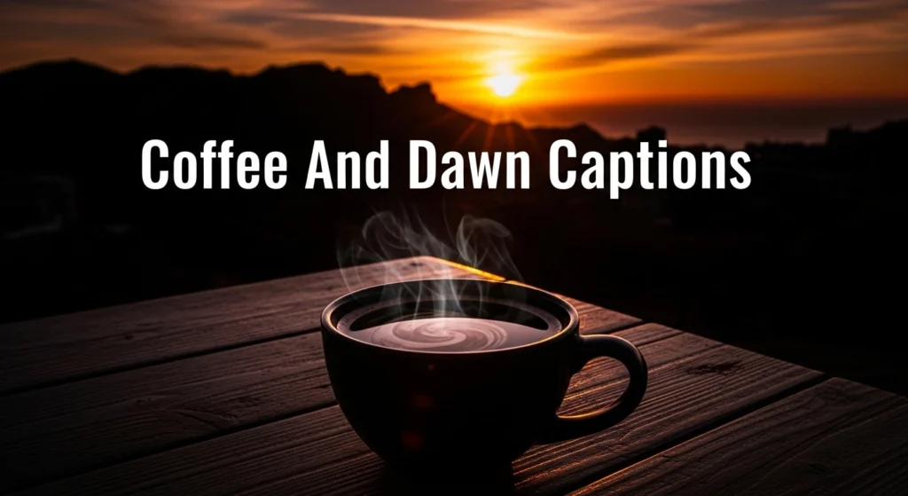 Coffee And Dawn Captions