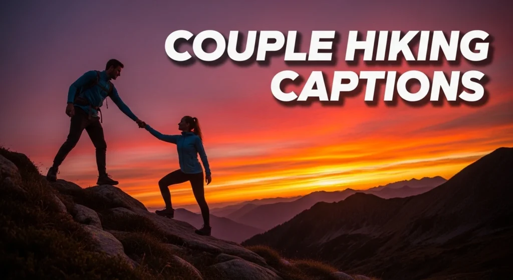 Couple Hiking Captions