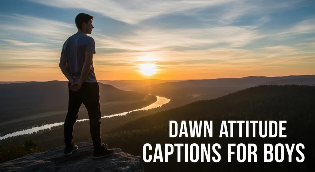 Dawn Attitude Captions For Boys