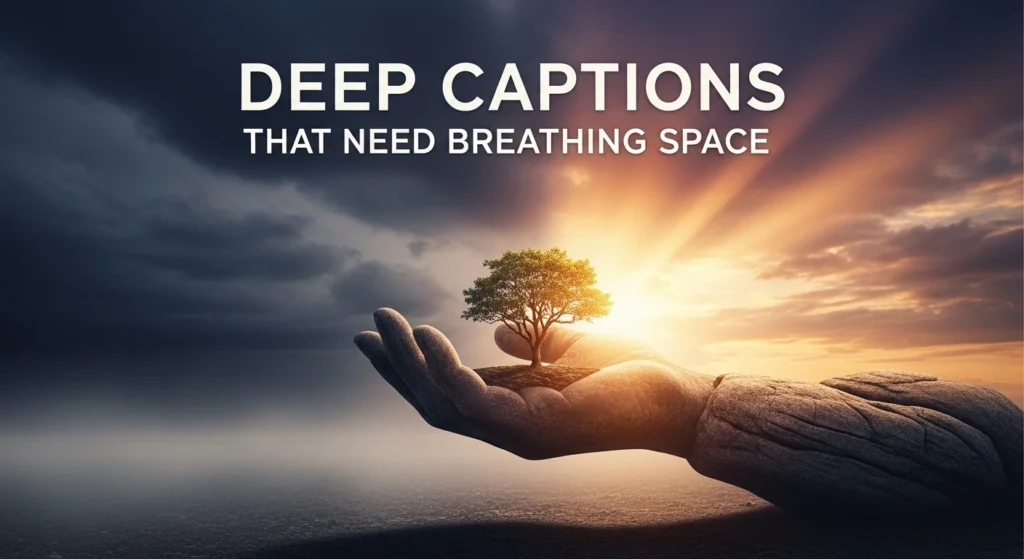 deep captions that need breathing space
