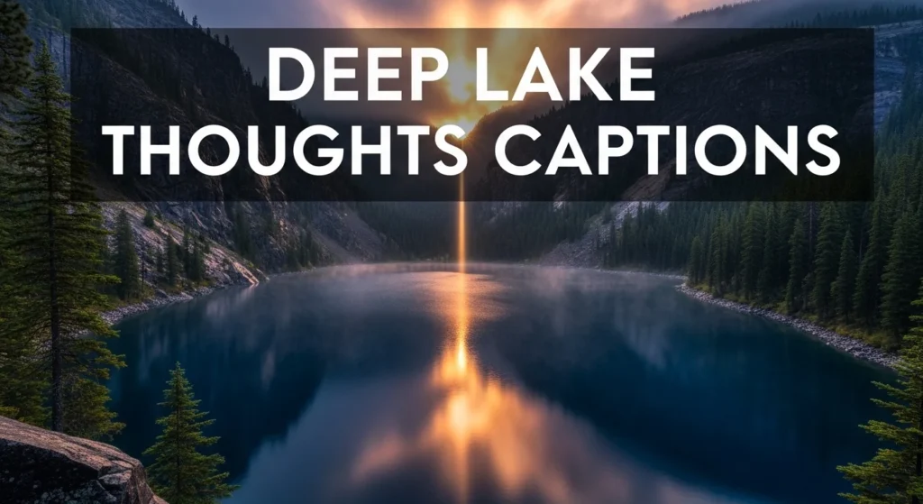 Deep Lake Thoughts Captions