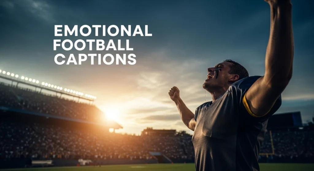 Emotional Football Captions
