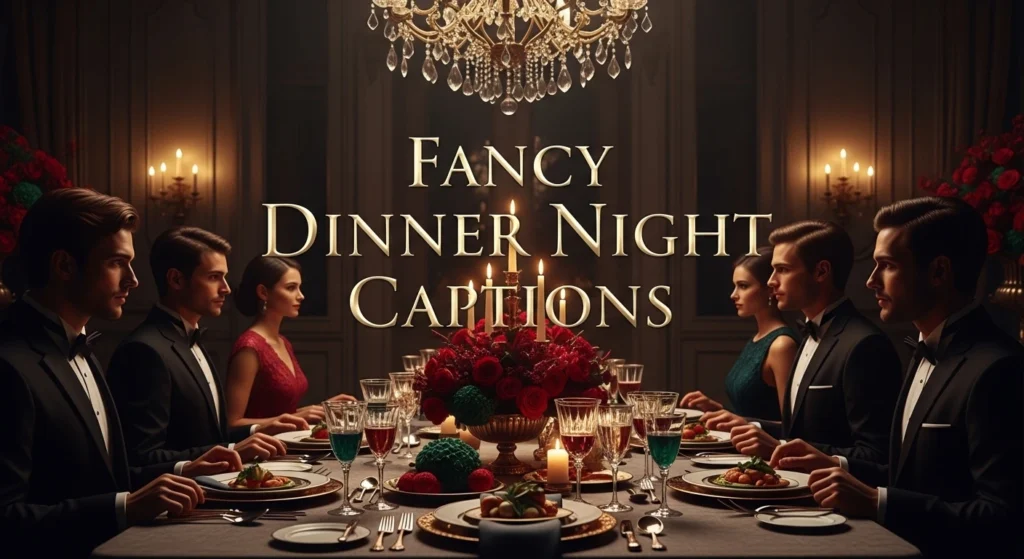 Fancy Dinner Night Captions