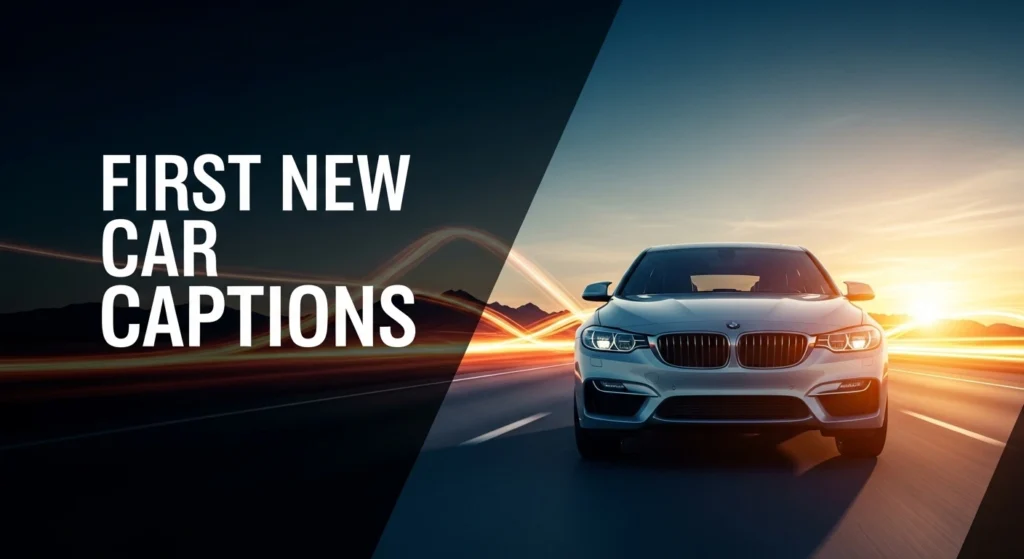 First New Car Captions