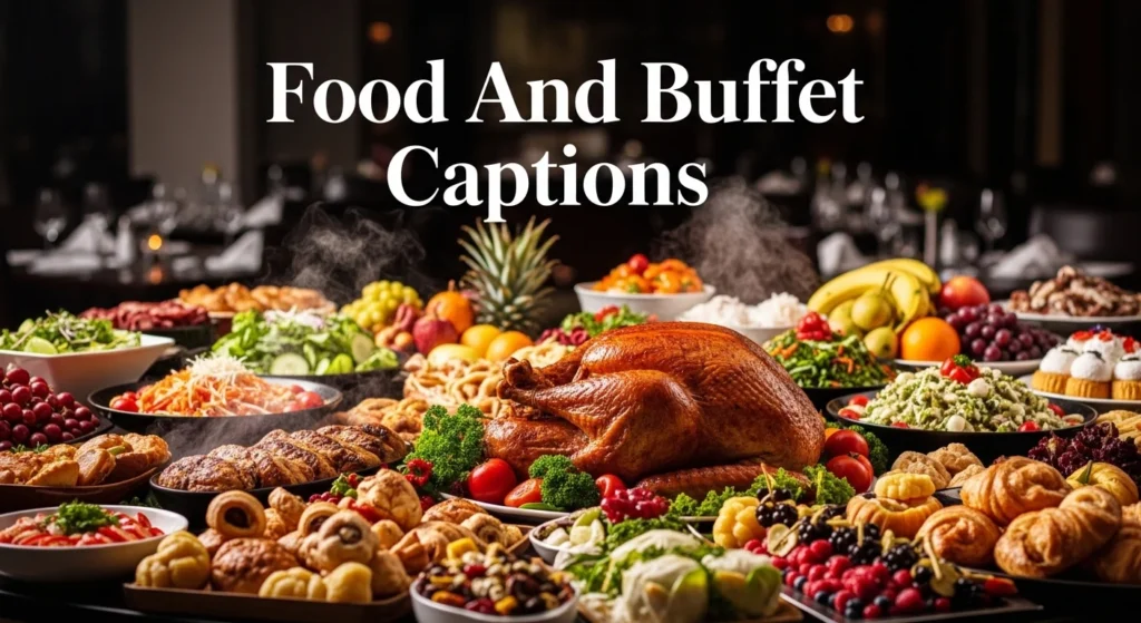 Food And Buffet Captions