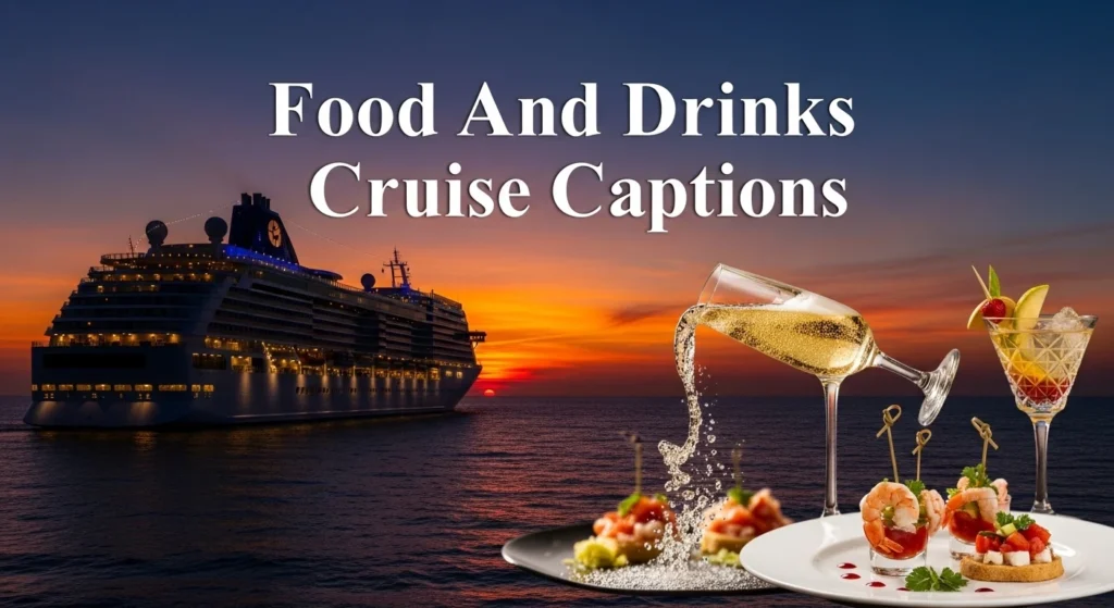 Food And Drinks Cruise Captions